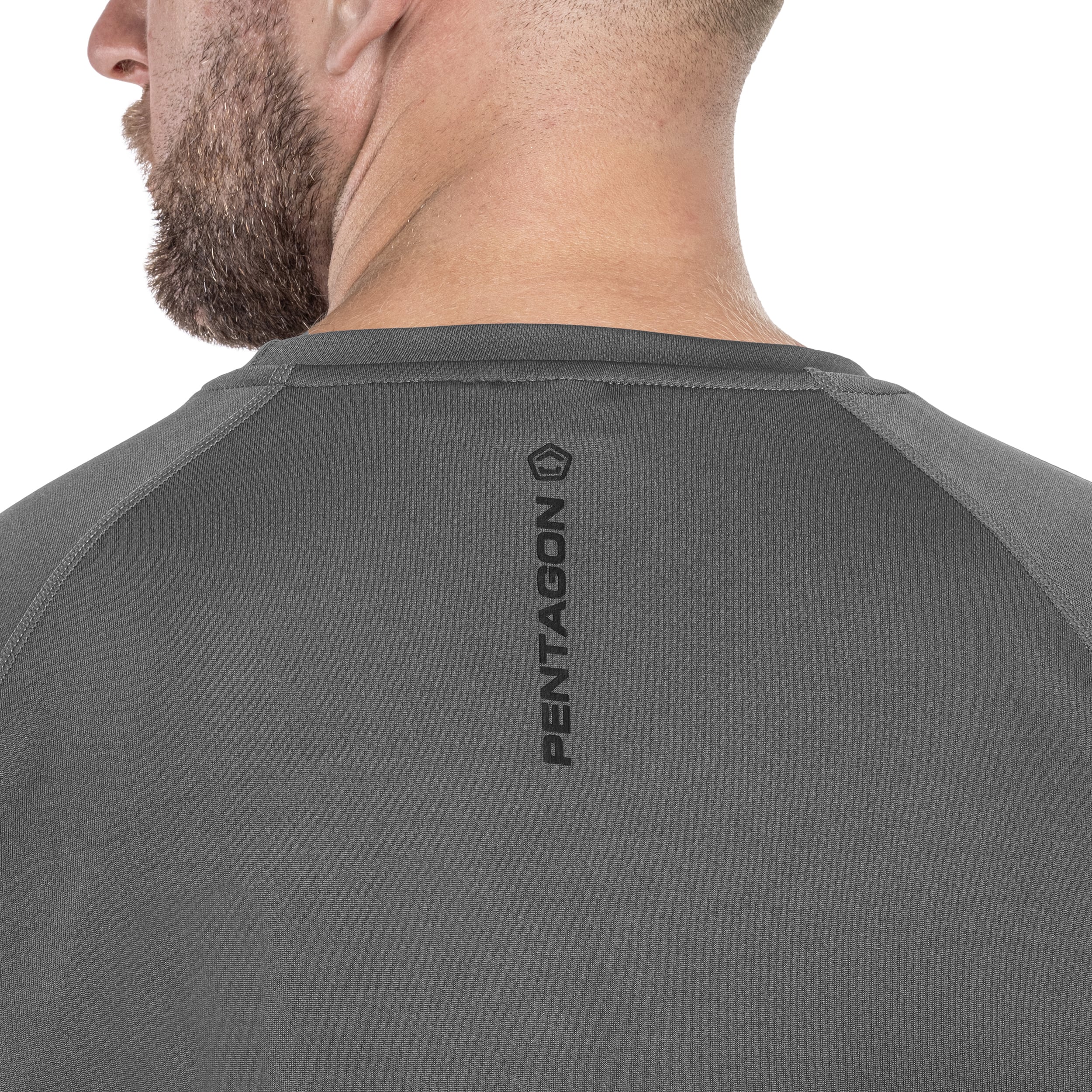 Pentagon Body Shock Tekninen Paita - Cinder Grey