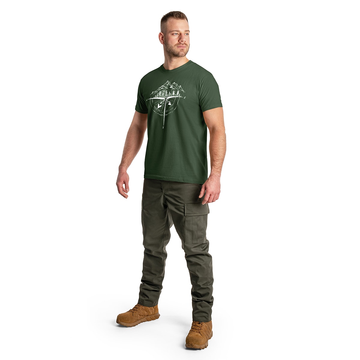 T-Shirt Rose des Vents TigerWood - Green