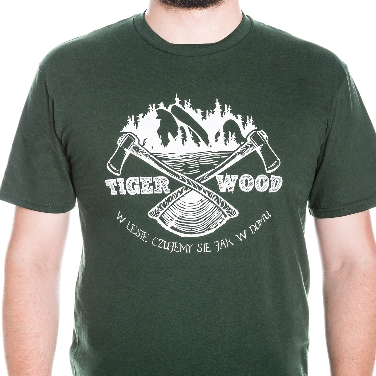 T-Shirt Two Axes TigerWood - Green