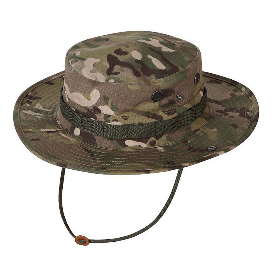 Chapeau Boonie Militaire Hollandais – DPM Camouflage – Large Bord Avec Rabat Nuque – NEUF