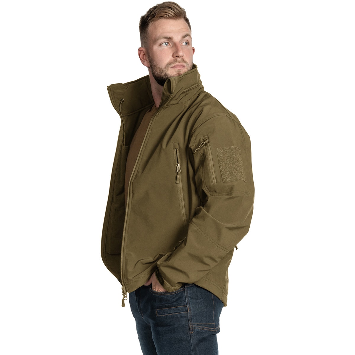 Veste Gunfighter Softshell Shark Skin Windblocker Helikon-Tex - Adaptive Green