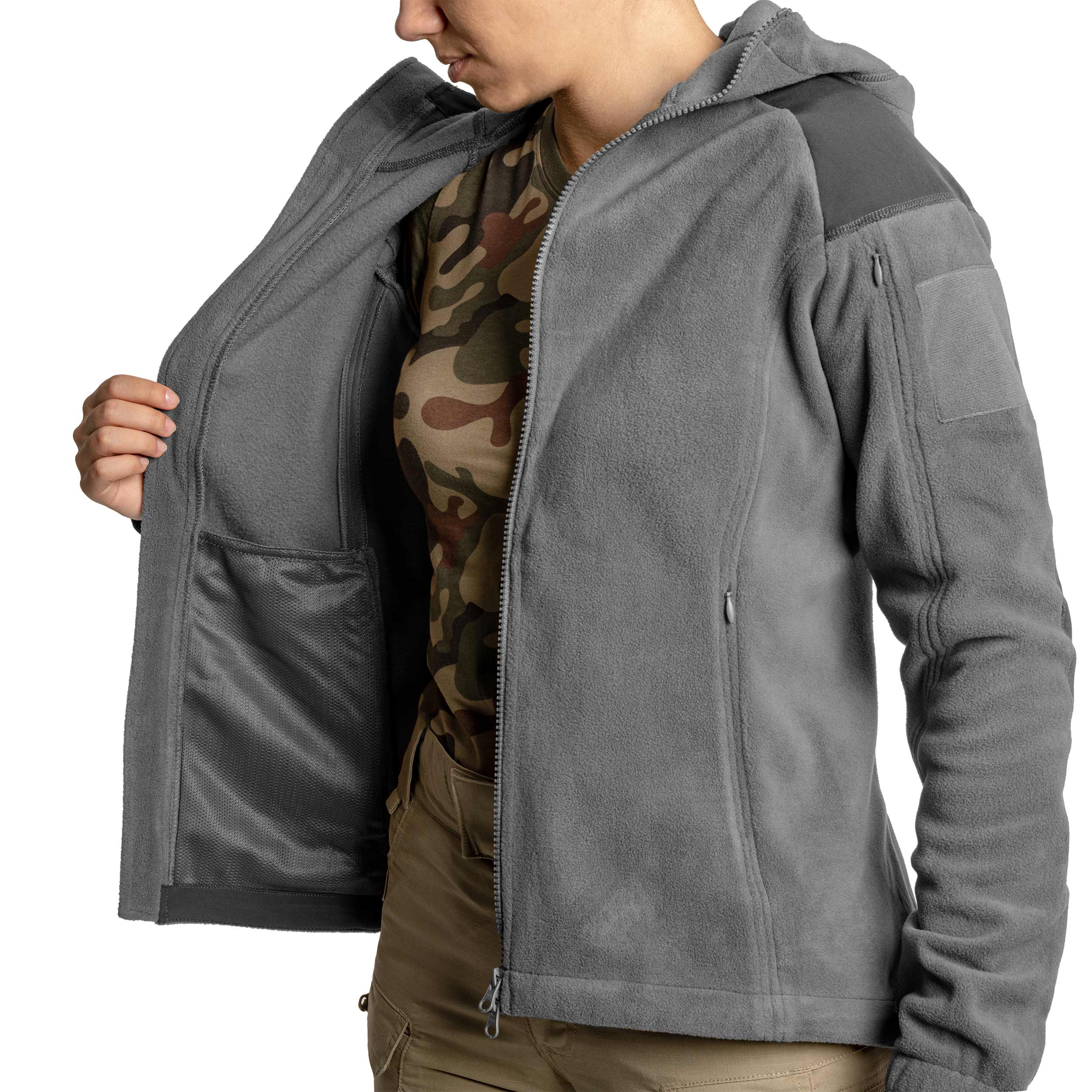 Polaire femme Cumulus Heavy Fleece Helikon-Tex - Shadow Grey