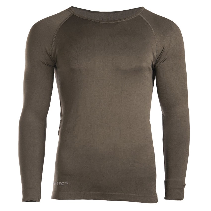 T-shirt thermique à manches longues Mil-Tec - Olive