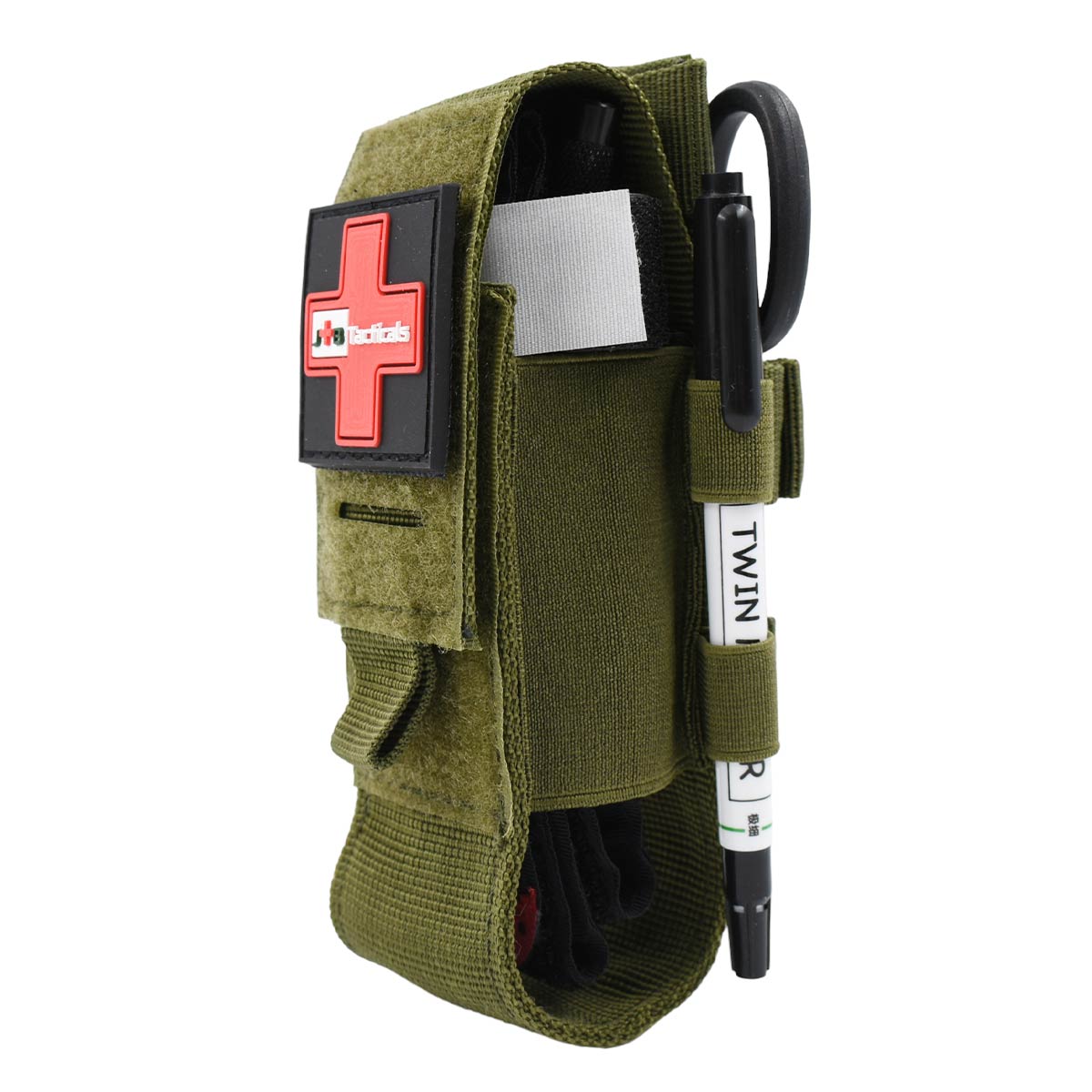 Poche pour stase tactique Tourniquet Molle Pouch JB Tacticals - Green