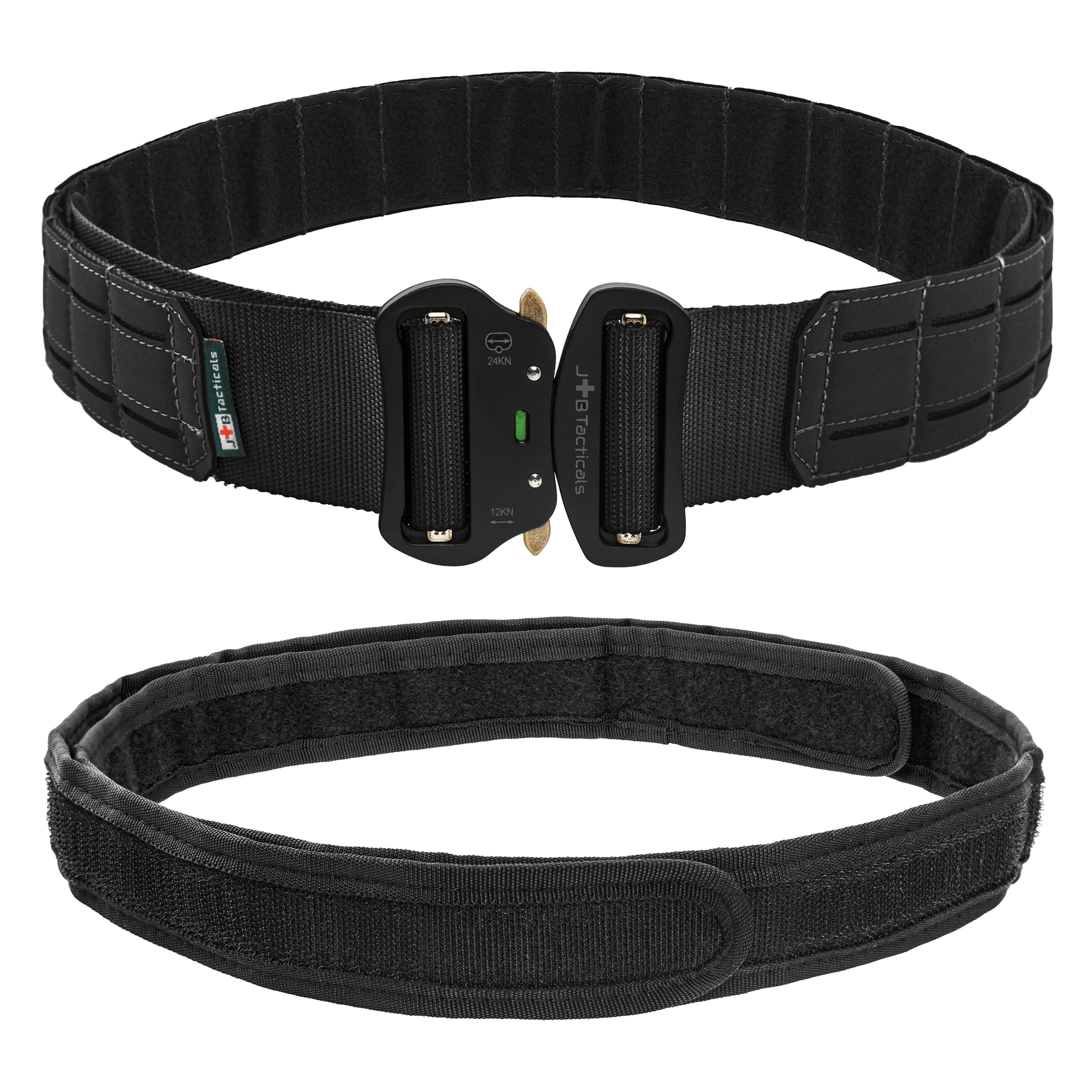 Ceinture tactique MOLLE Laser Cut avec ceinture intérieure JB Tacticals - Black