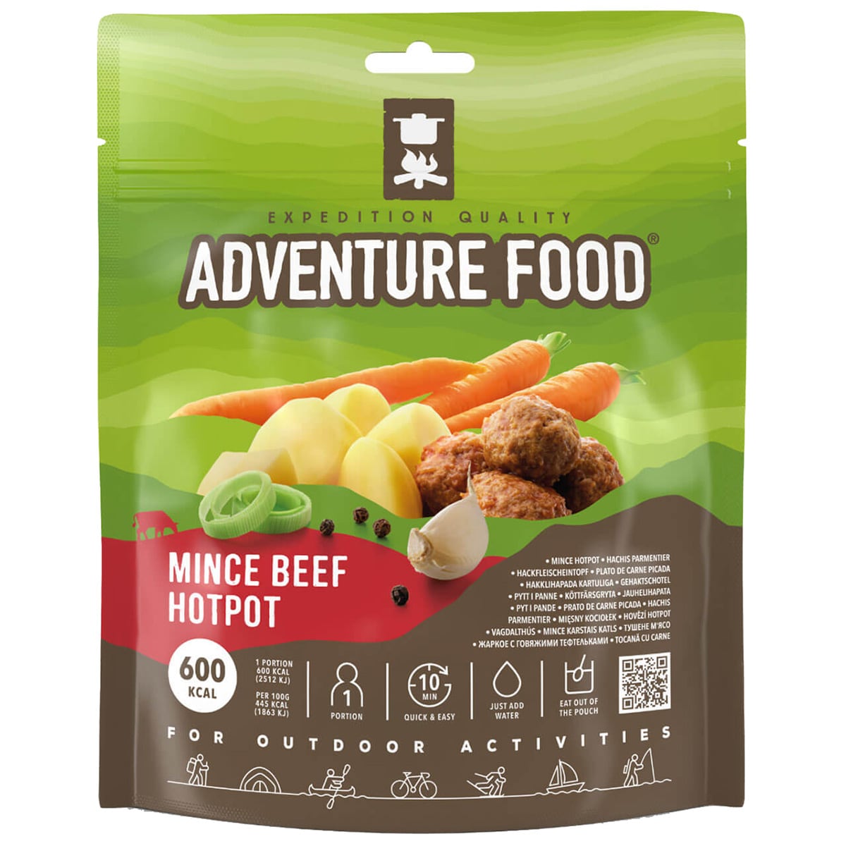 Aliments lyophilisés Viande au chaudron 134 g Adventure Food 