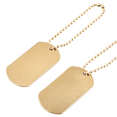 Plaques d'identité US Dog Tag MFH - Gold