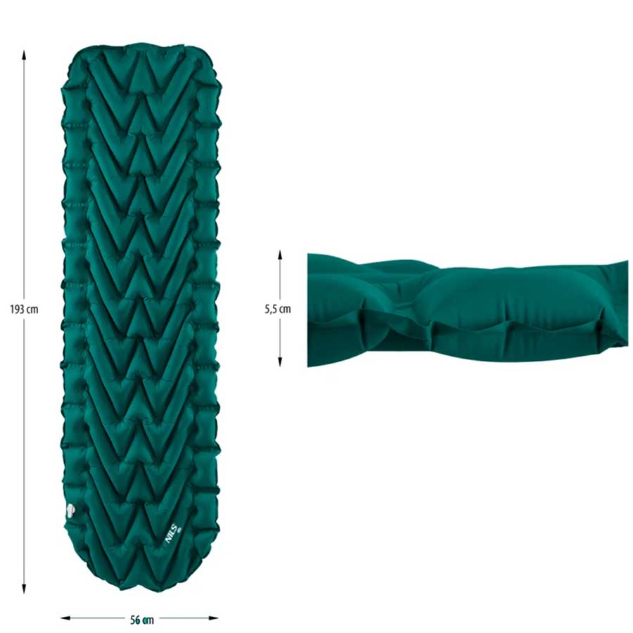 Matelas 1 personne NC4005 Nils Camp - Dark Green