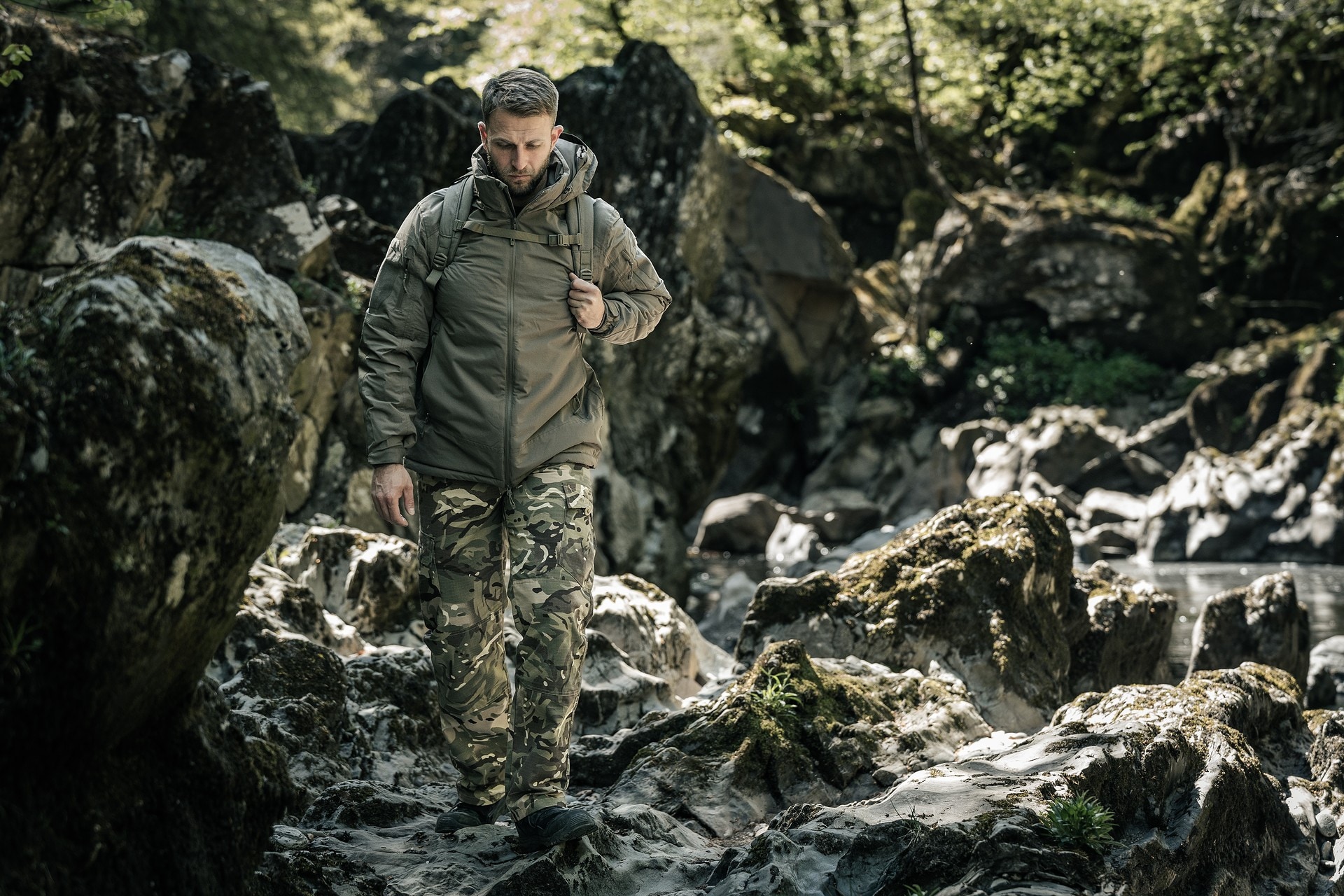 Pantalon Forces Elite Rip-Stop Combat Trousers Highlander - Arid MC Camo