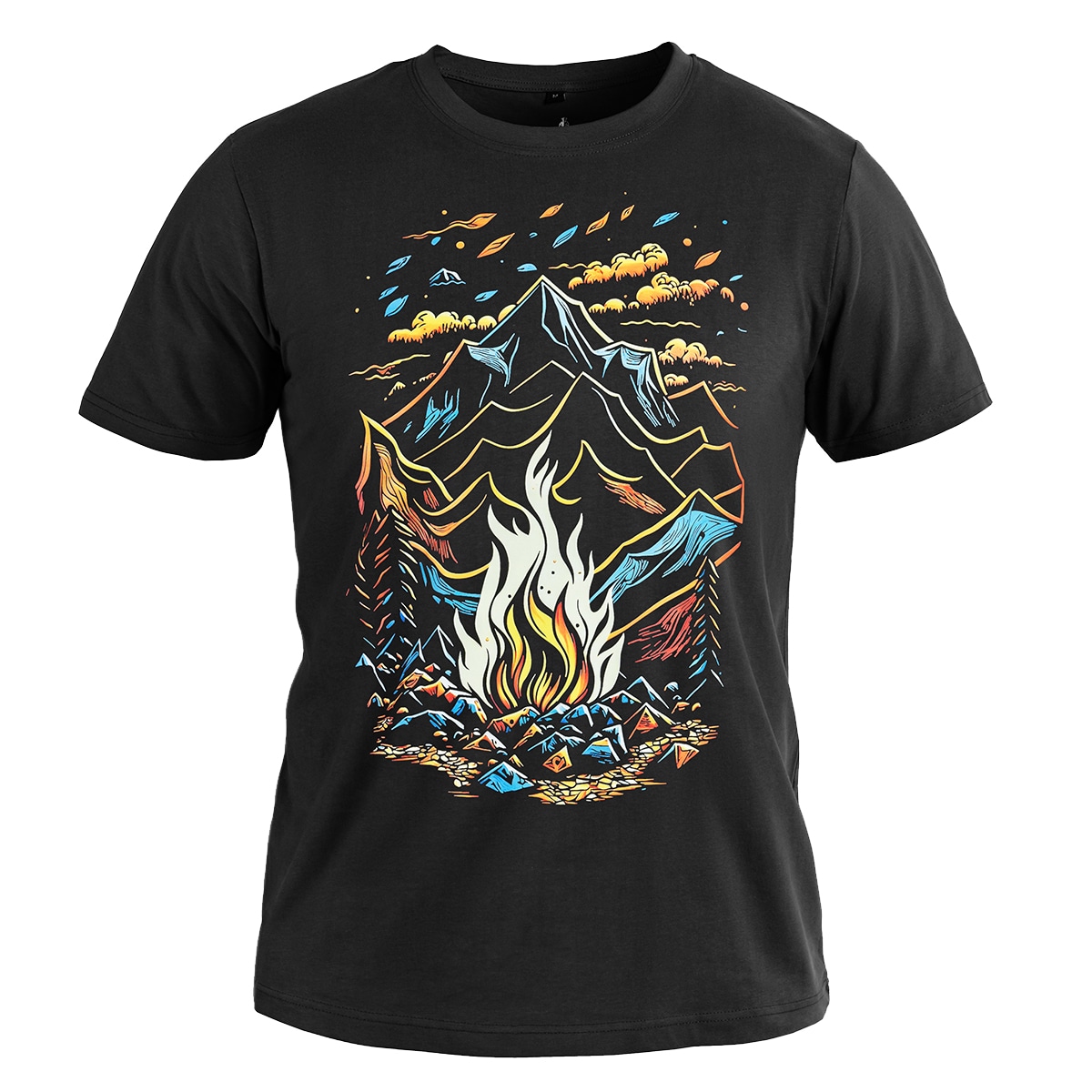 T-shirt Feu Couleur Voyovnik - Black