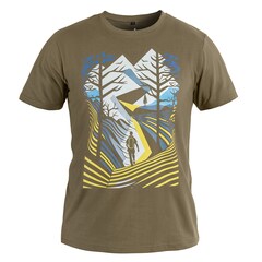 T-shirt Chemin de montagne Voyovnik - Khaki