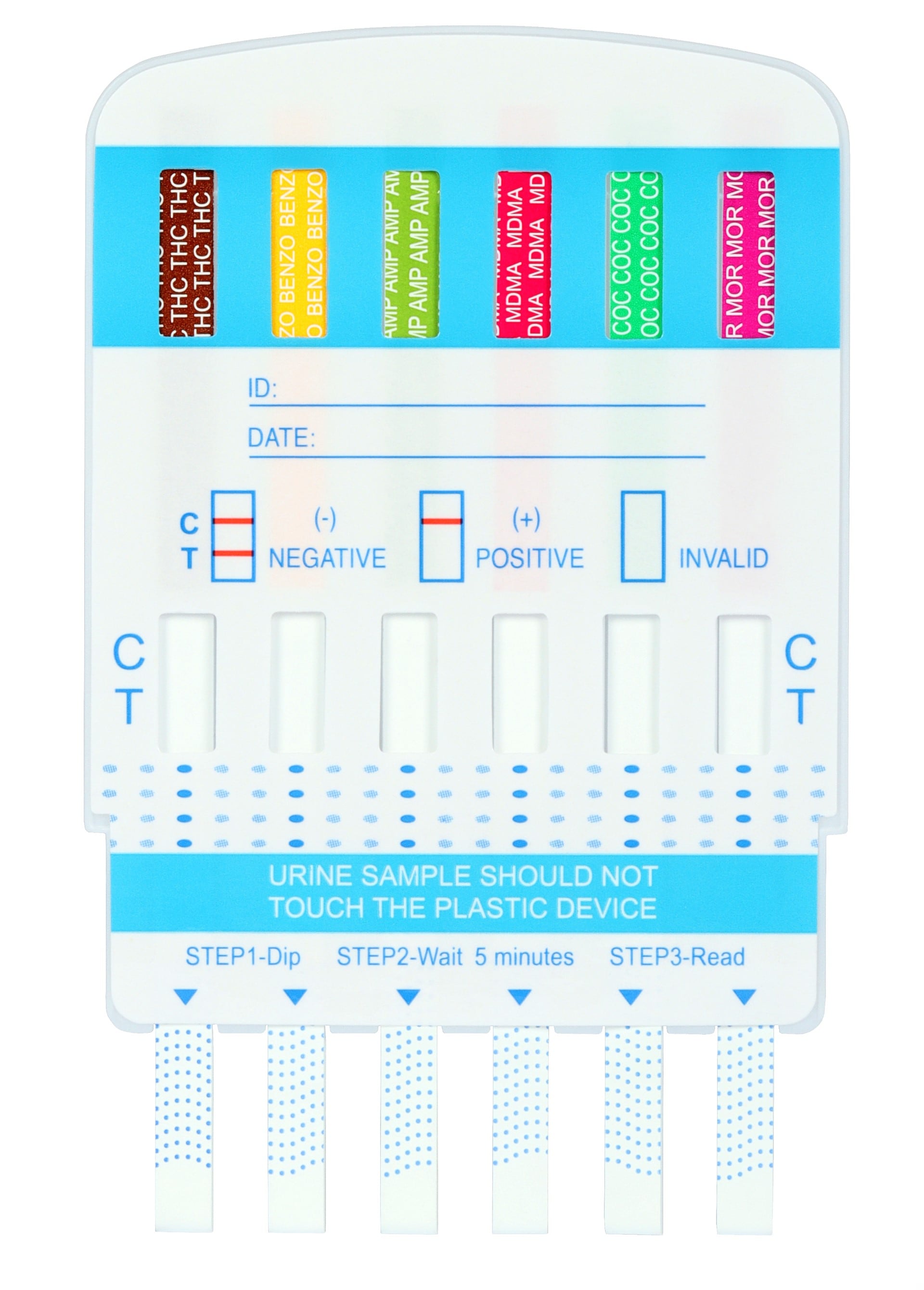 Dépistage de drogues et de médicaments dans l'urine (Drug Multitest) 9 substances Temptavit 