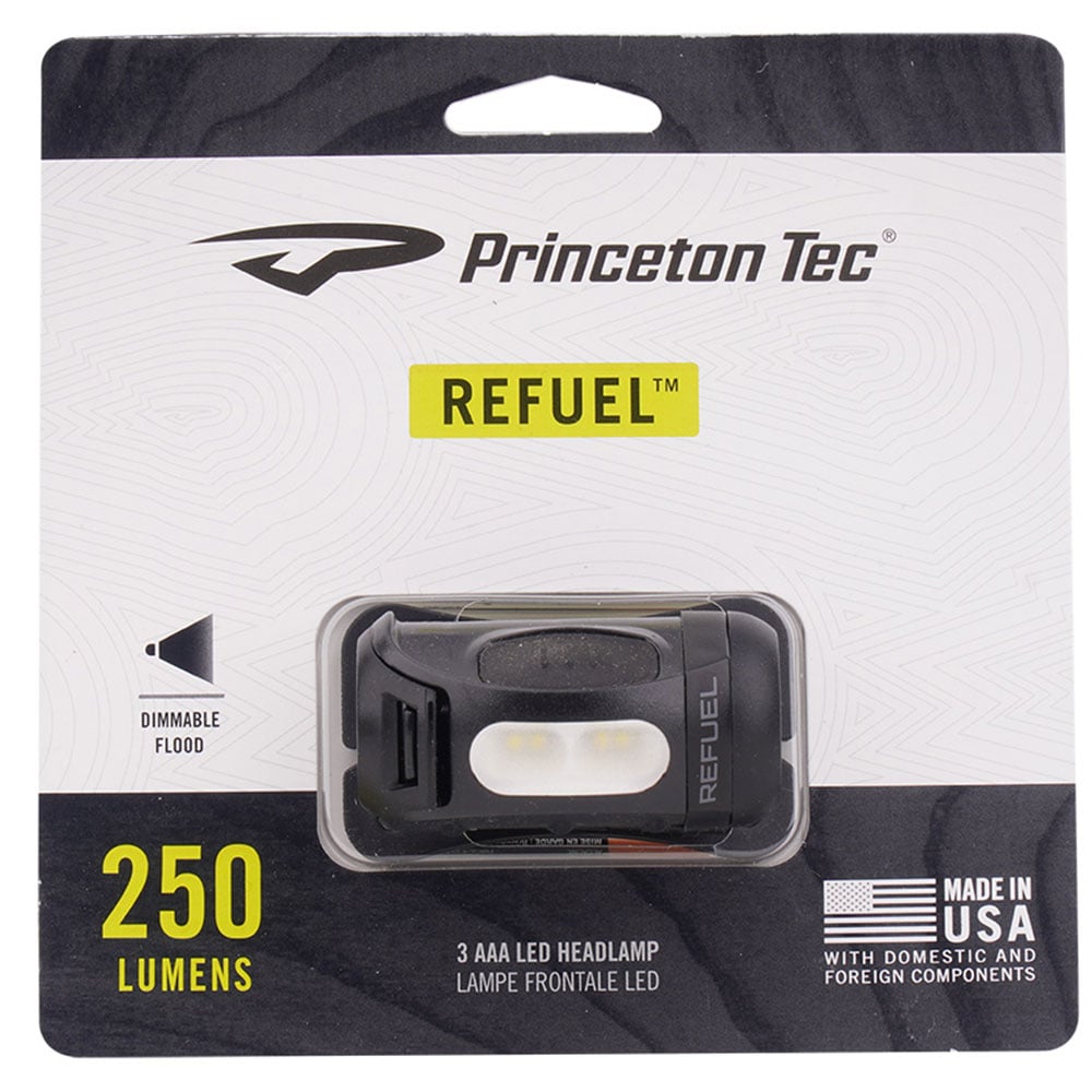 Lampe frontale Refuel  - 250 lumens Princeton Tec - Black