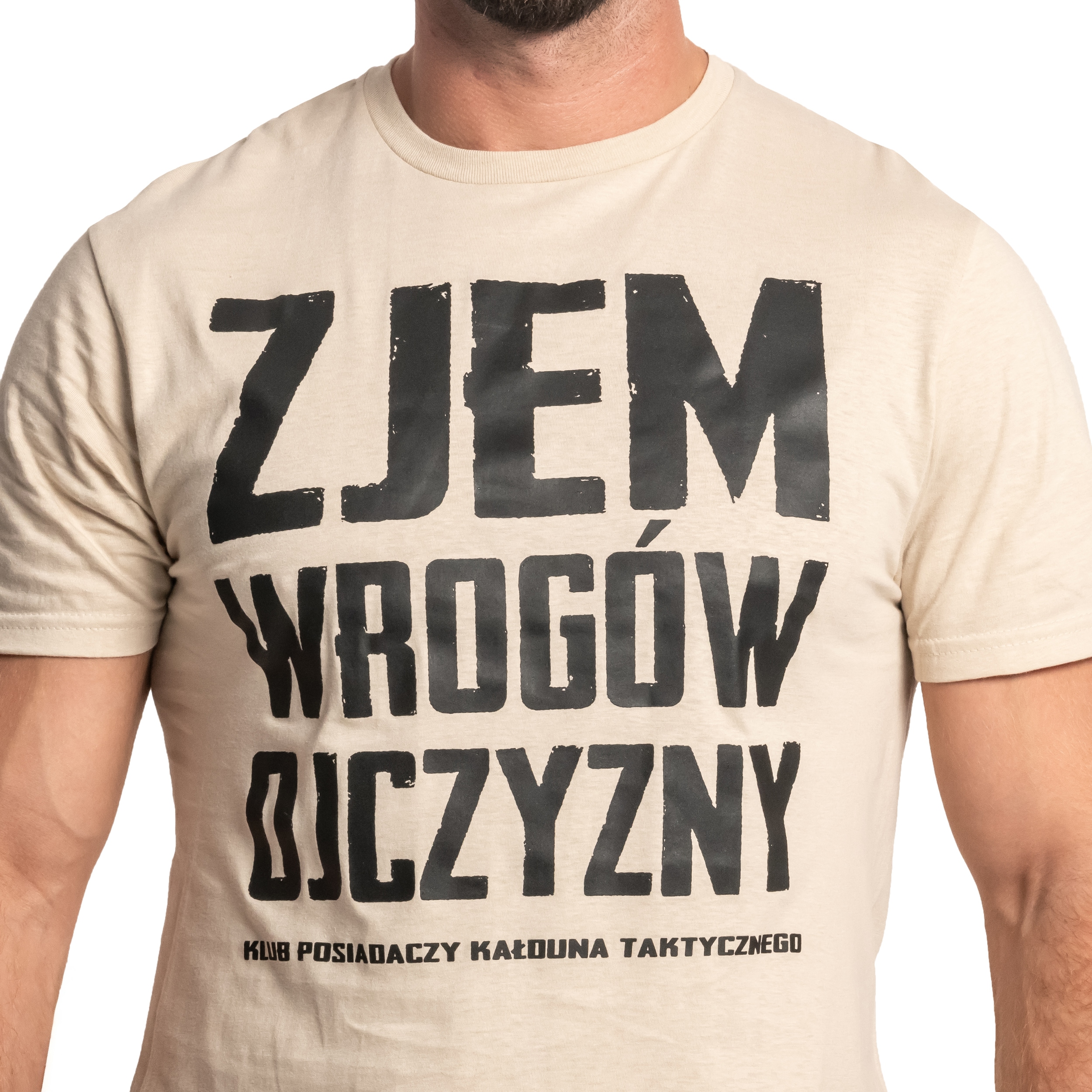 T-shirt Je mangerai les ennemis de la patrie Kałdun - Sandy/Black