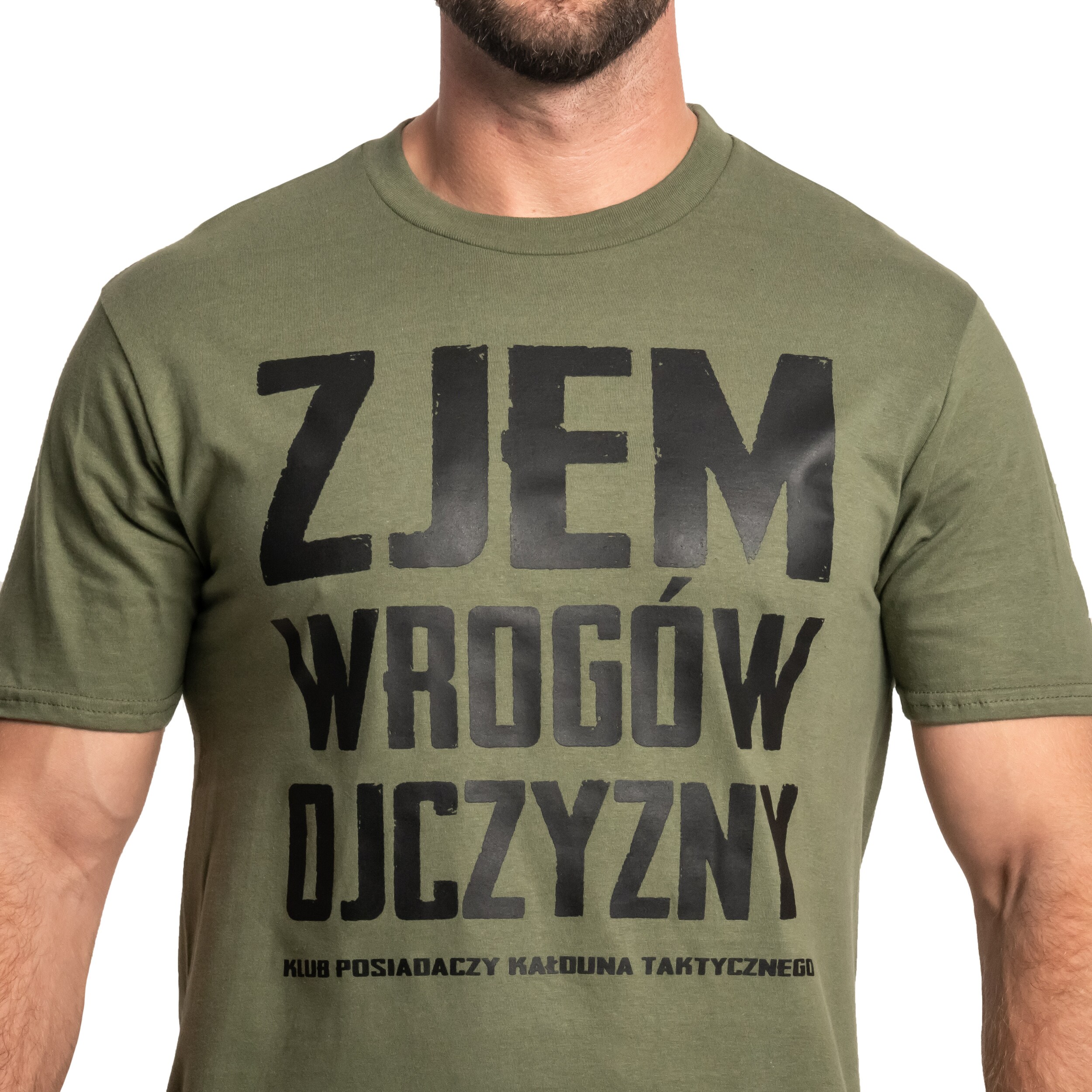 T-shirt Je mangerai les ennemis de la patrie Kałdun - Green/Black