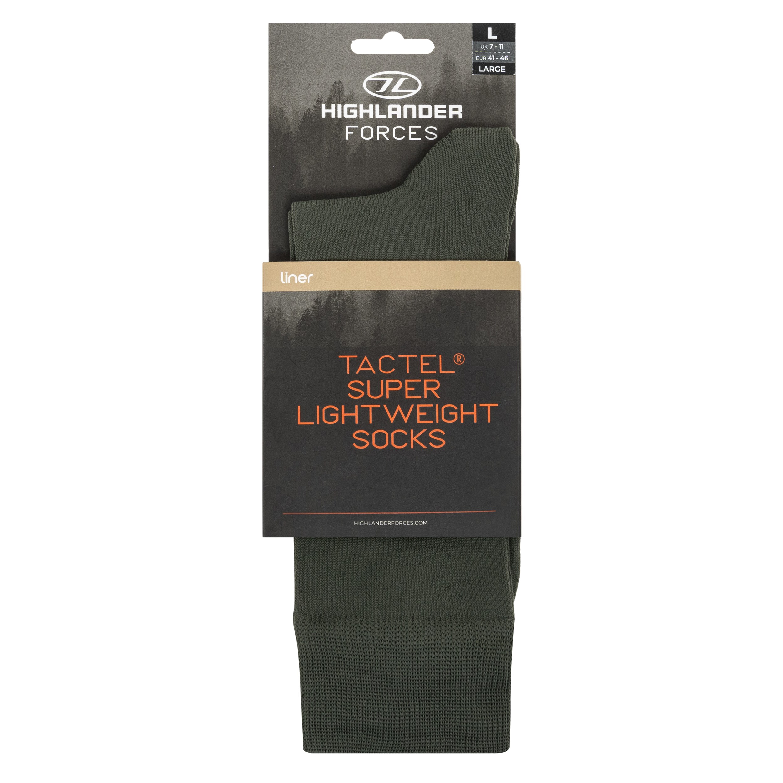 Chaussettes Outdoor Tactel Highlander - Olive