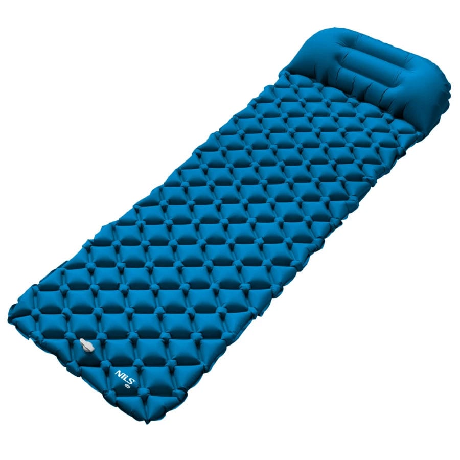 Matelas 1 personne avec pompe NC4006 Nils Camp - Turquoise 