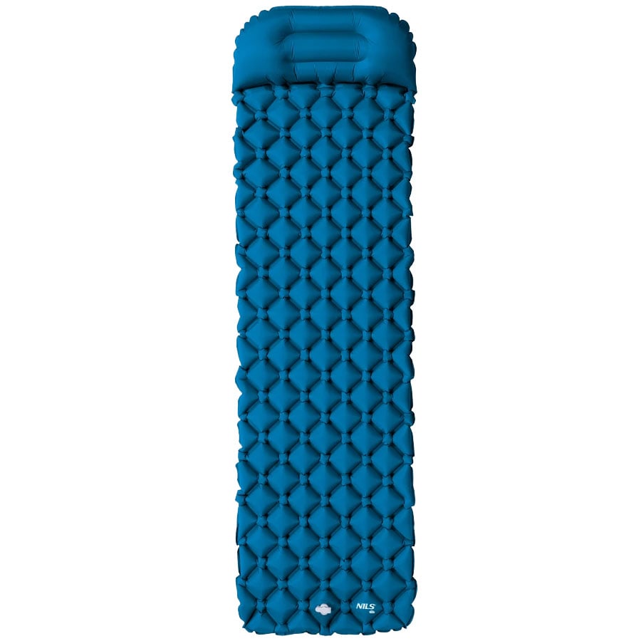 Matelas 1 personne avec pompe NC4006 Nils Camp - Turquoise 