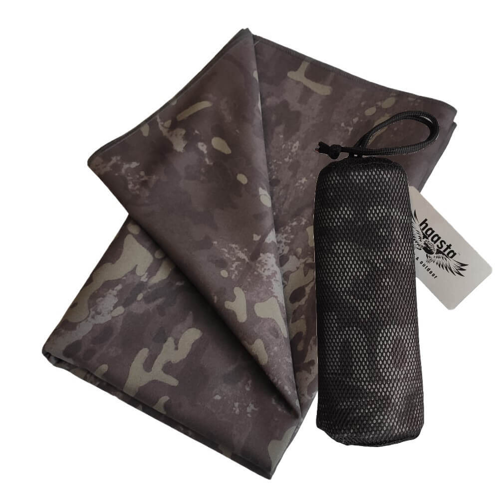 Serviette à séchage rapide 100 x 50 cm Haasta - Arid MC Camo Black