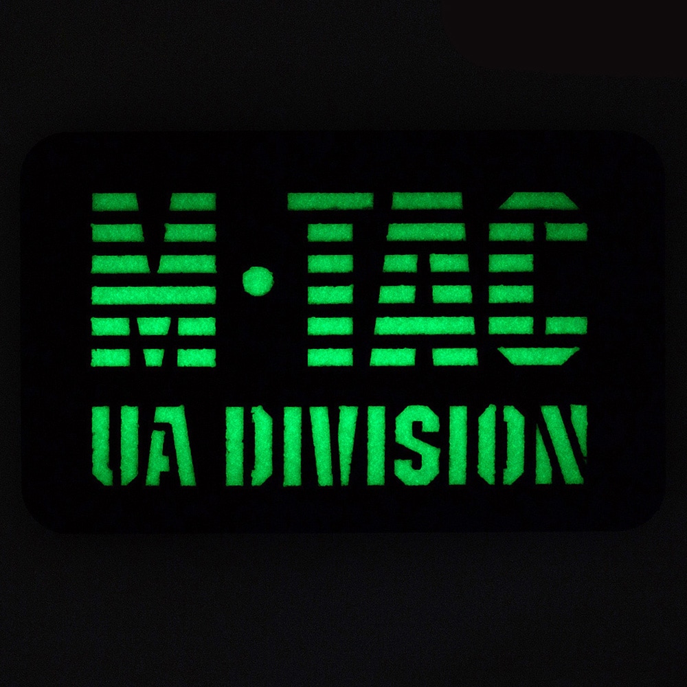 Patch fluorescent UA Division Laser Cut M-Tac - Black/GID