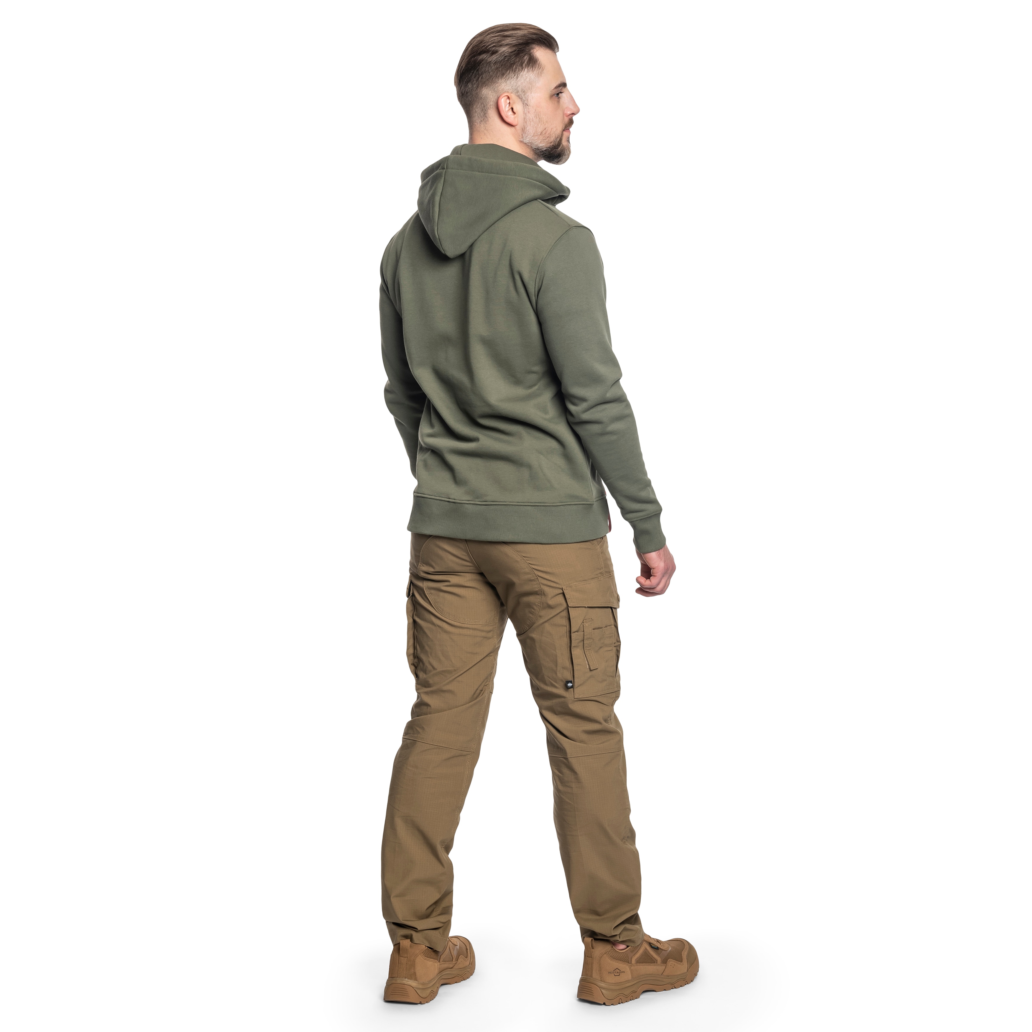 Sweatshirt Basic Zip Hoody Alpha Industries - Dark Olive