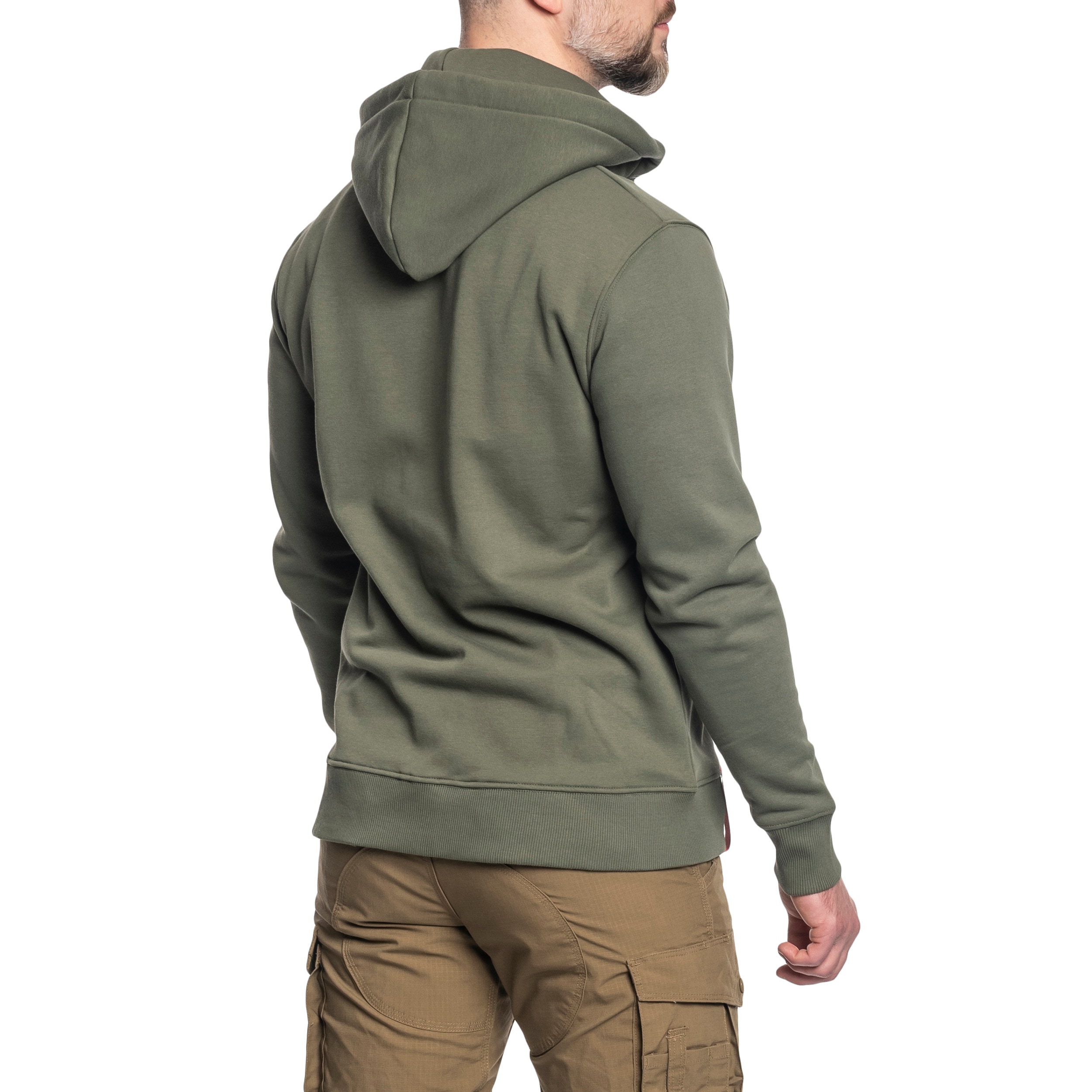 Sweatshirt Basic Zip Hoody Alpha Industries - Dark Olive