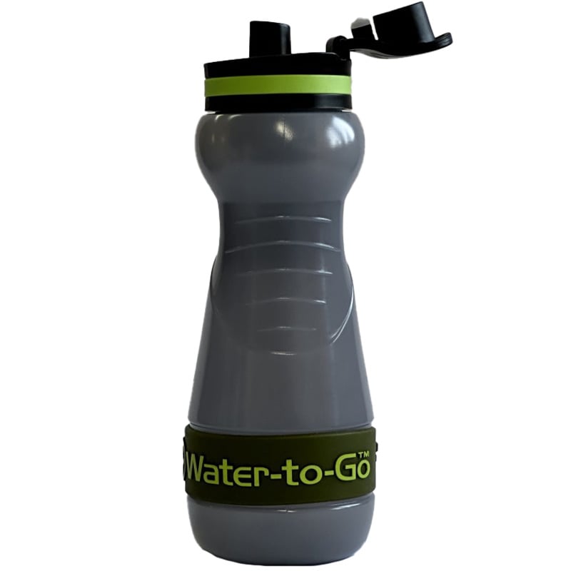 Bouteille avec filtre Sugarcane 550 ml Water-to-Go - Kelp Green