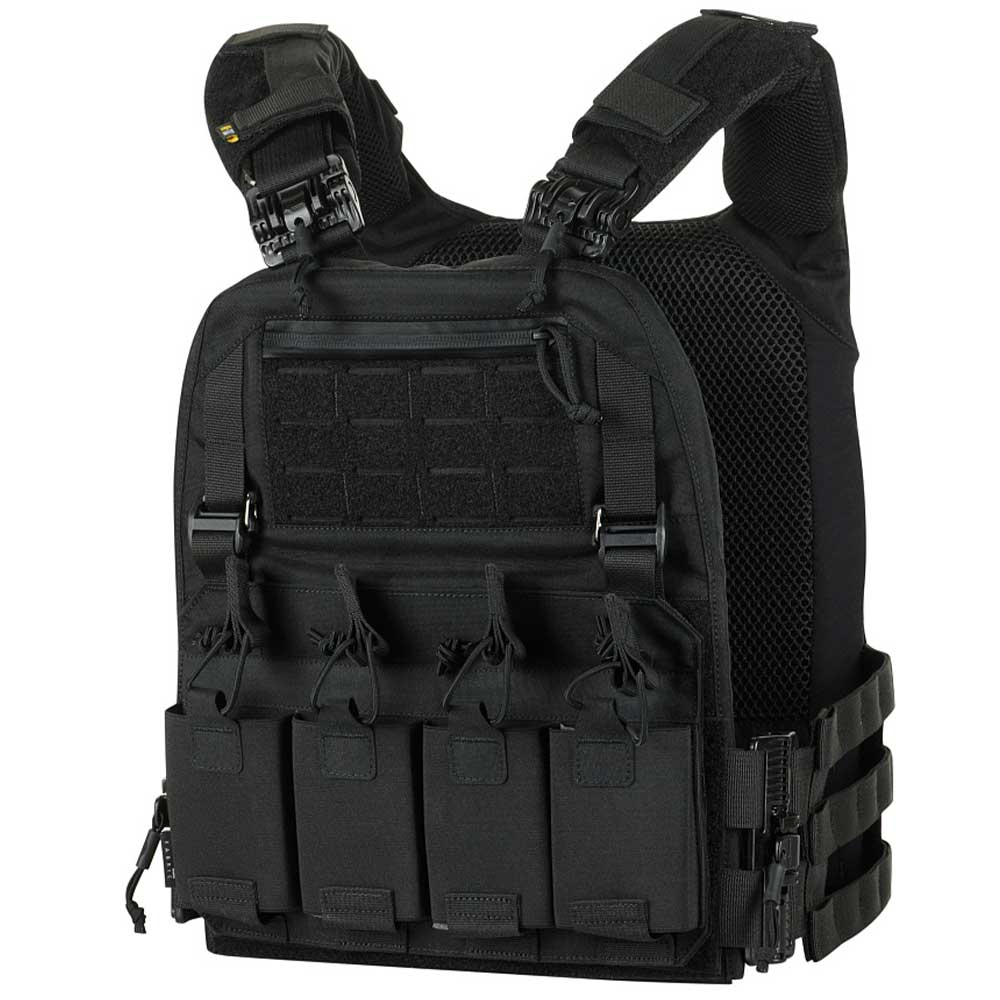 Gilet tactique de type Plate Carrier Cuirass Fast QRS pour plaques L/XL M-Tac - Black