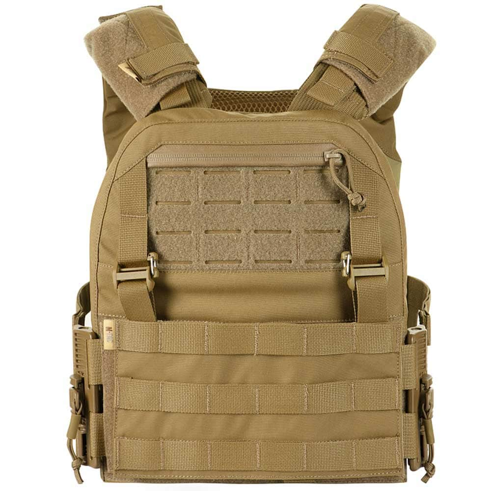 Gilet tactique de type Plate Carrier Cuirass QRS Gen. II M-Tac - Coyote