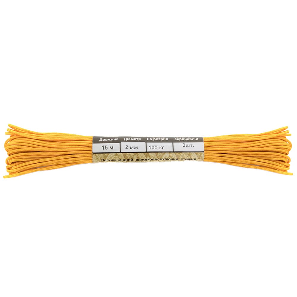 Corde de parachute Minicord 15 m M-Tac - Goldenrod
