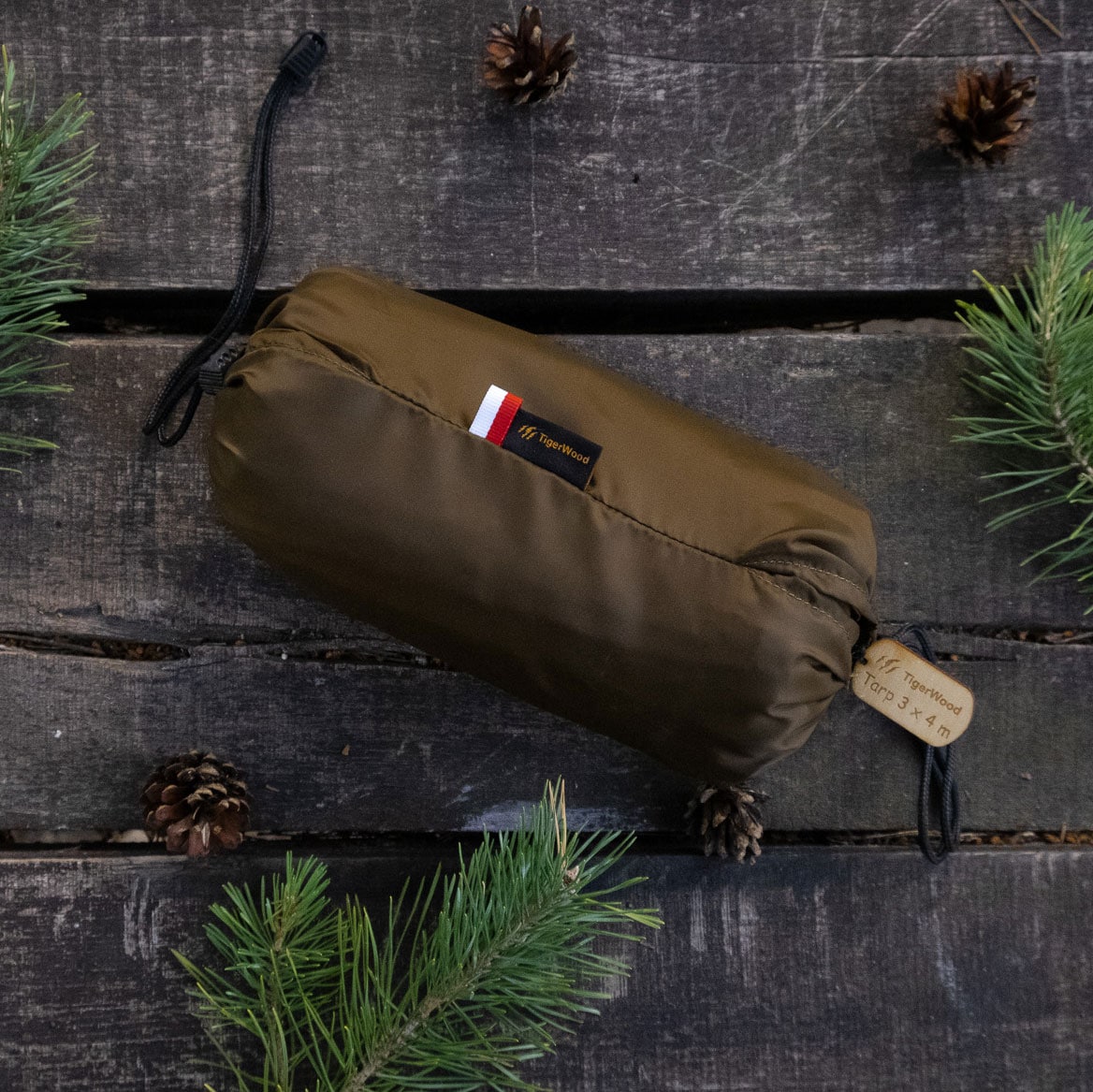 Bâche de bivouac Tarp 3x2 TigerWood - Khaki