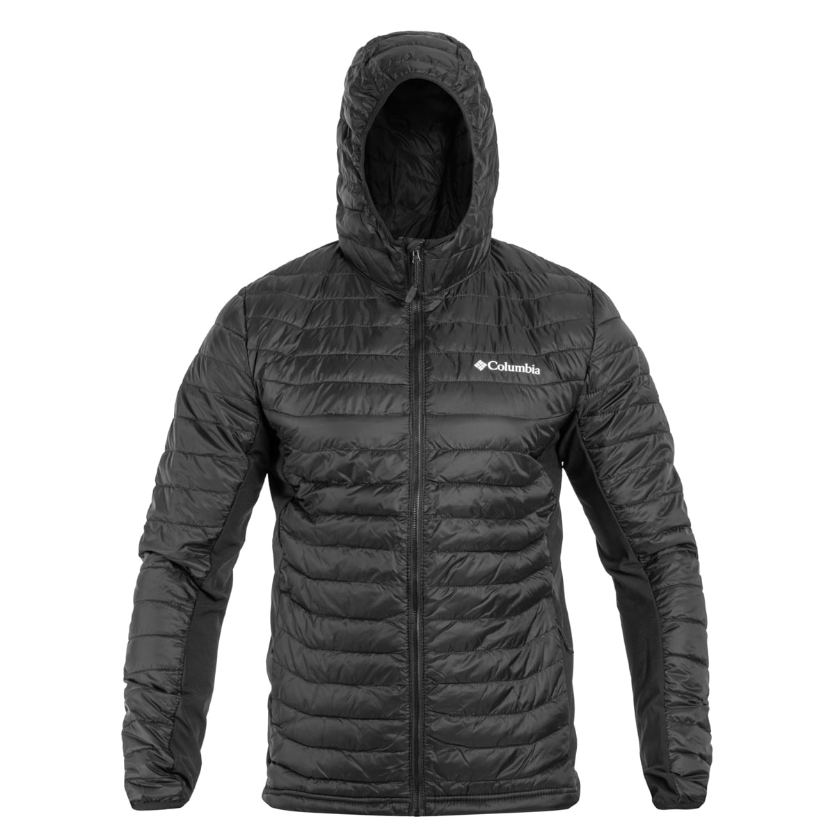 Veste Powder Pass Hooded Hybrid Down Jacket Columbia - Black