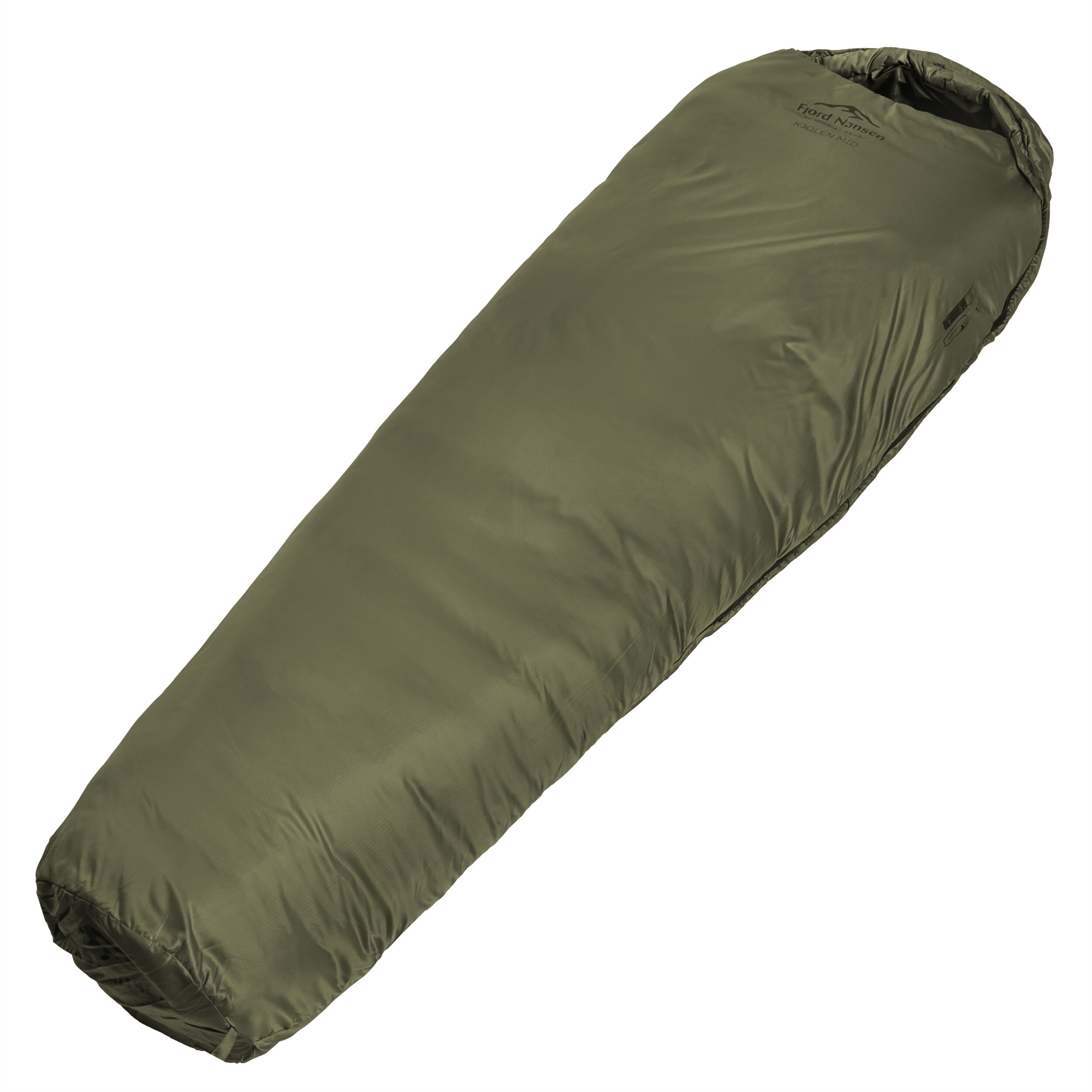 Sac de couchage Kjolen Mid 1300 g - gauche Fjord Nansen - Olive Drab 