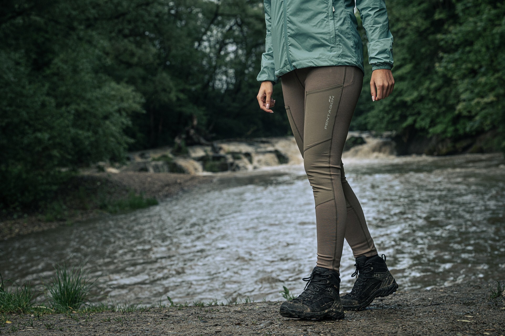 Leggings pour femmes Arete Pentagon - RAL 7013