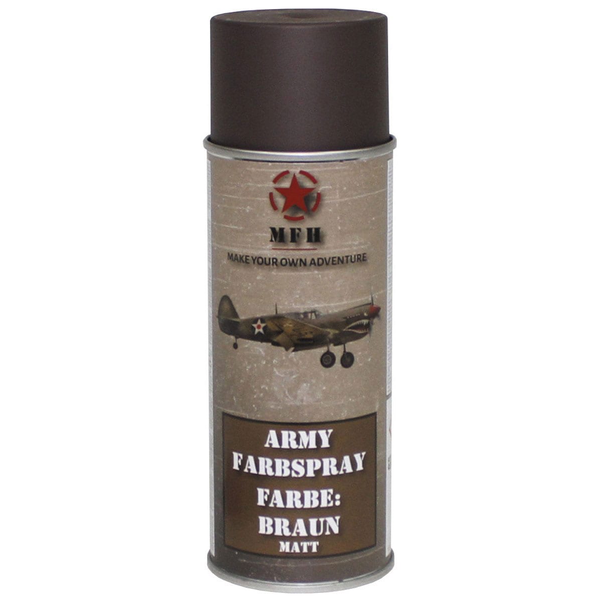 Peinture militaire en spray 400 ml MFH - Brown (RAL8027)