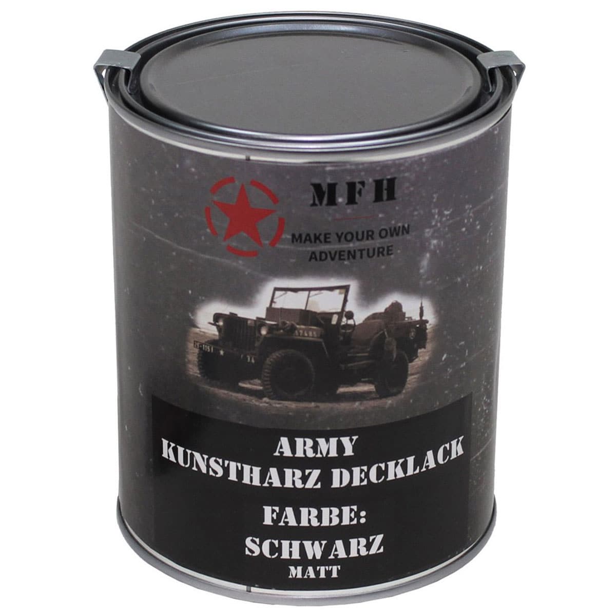 Peinture militaire en boîte 1 L MFH - Black