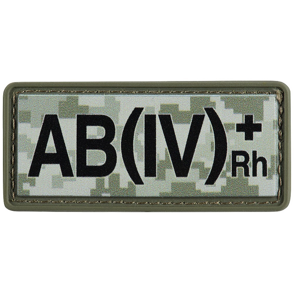 Patch avec groupe sanguin AB (IV) Rh+ PVC M-Tac - MM14