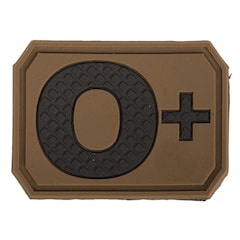 Patch avec groupe sanguin 0+ Mil-Tec - Coyote
