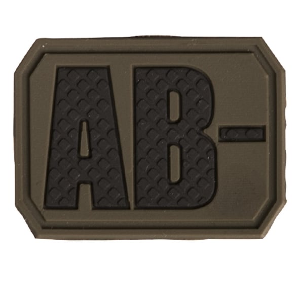 Patch avec groupe sanguin AB- Mil-Tec - Olive