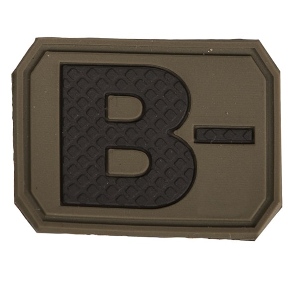 Patch avec groupe sanguin B- Mil-Tec - Olive