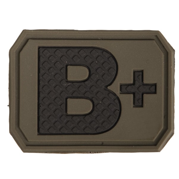 Patch avec groupe sanguin B+ Mil-Tec - Olive