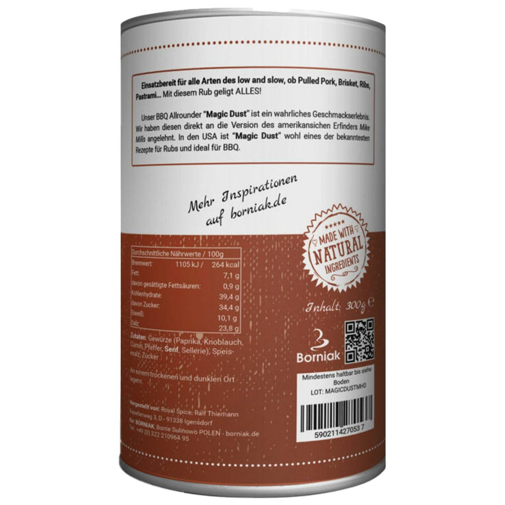 Épices Magic Dust 300 g Borniak 