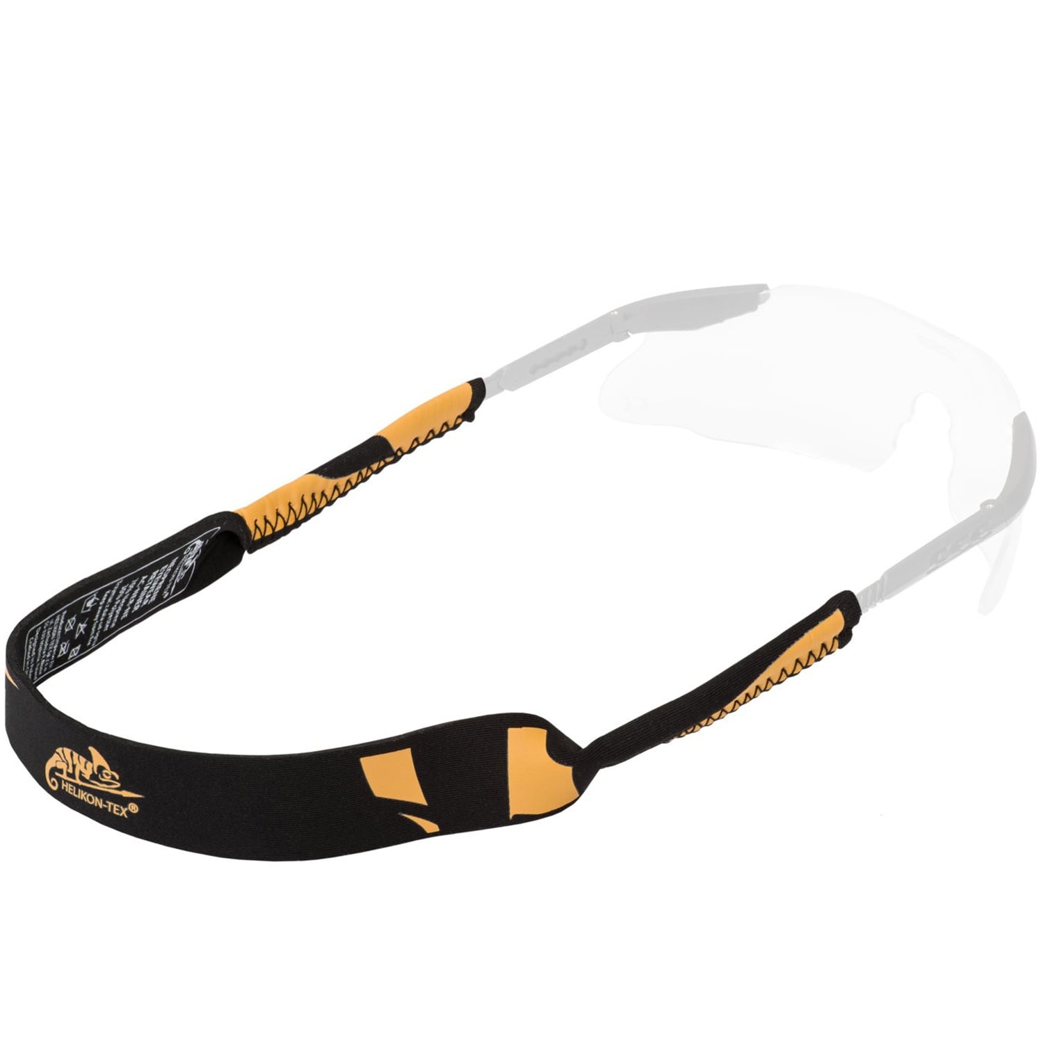 Sangle pour lunettes en néoprène Helikon - Black/Orange 