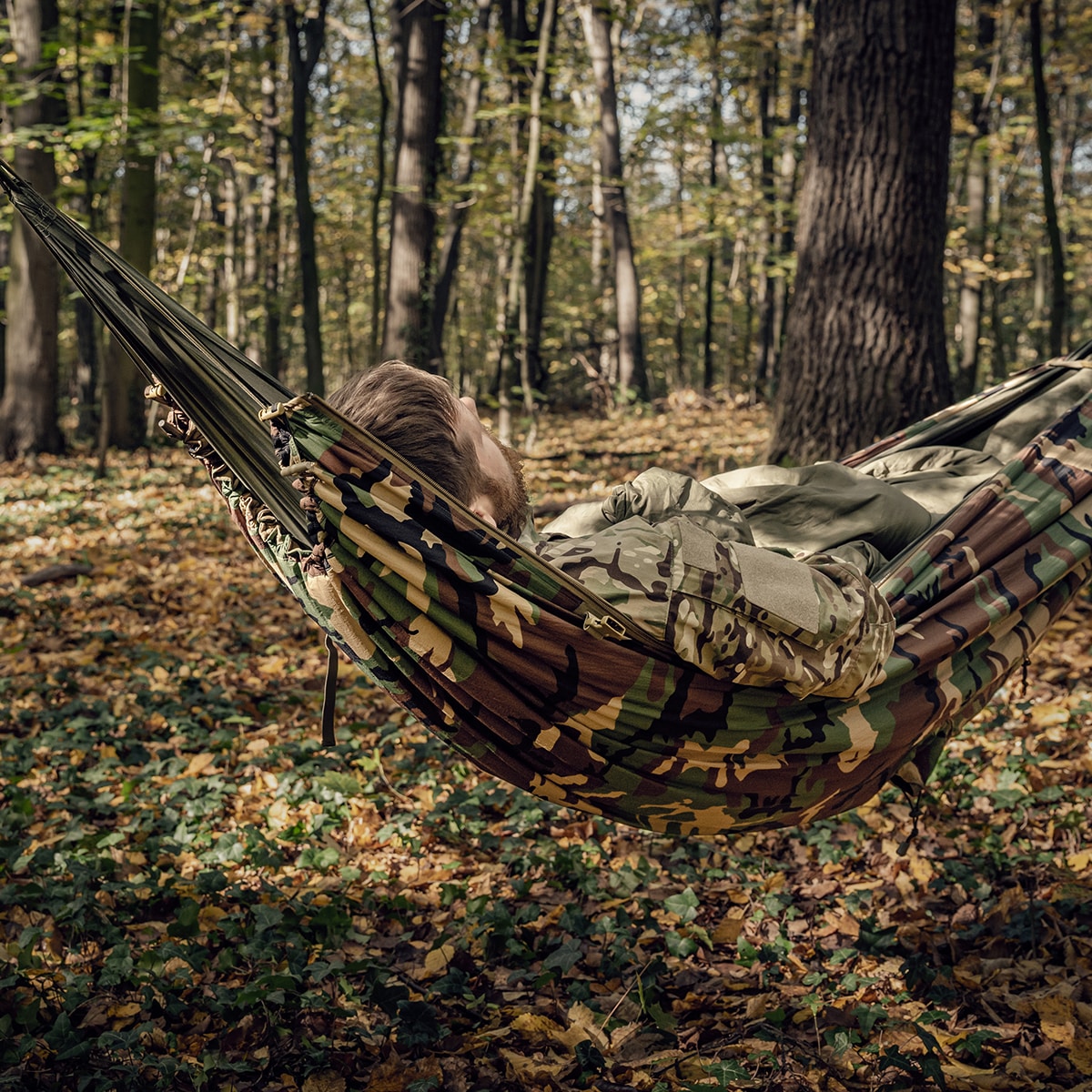 Poncho avec fonction de sac de couchage Swagman Roll Climashield Apex Helikon - US Woodland