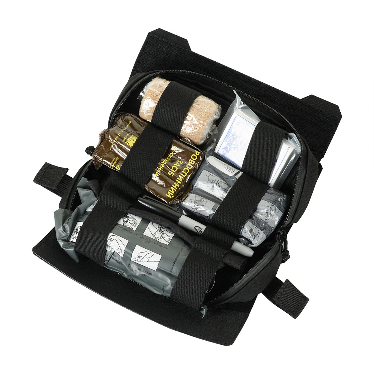 Pochette médicale horizontal Roll Elite M-Tac - Black 