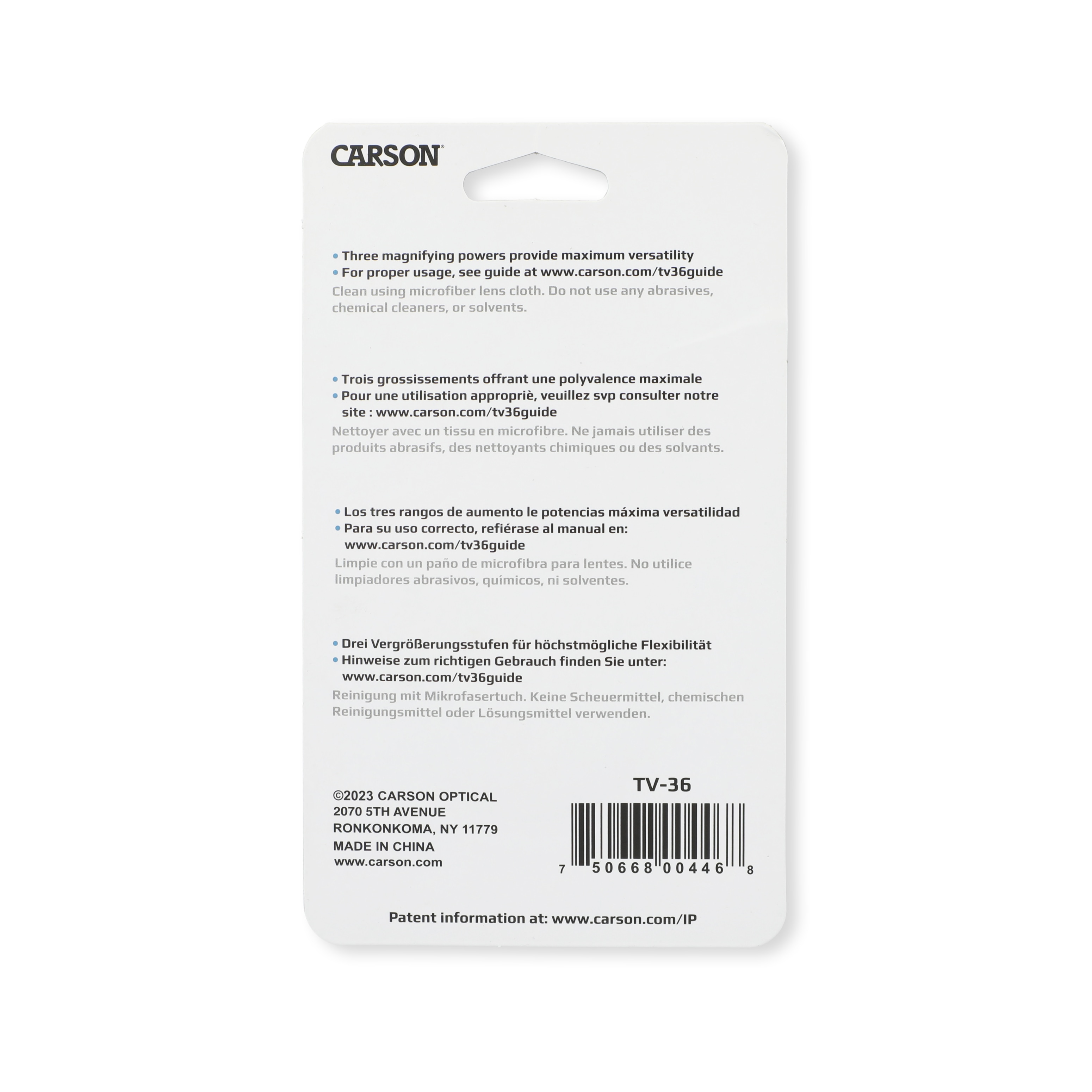 Loupe TriView 3x/5,5x/8,5x Carson