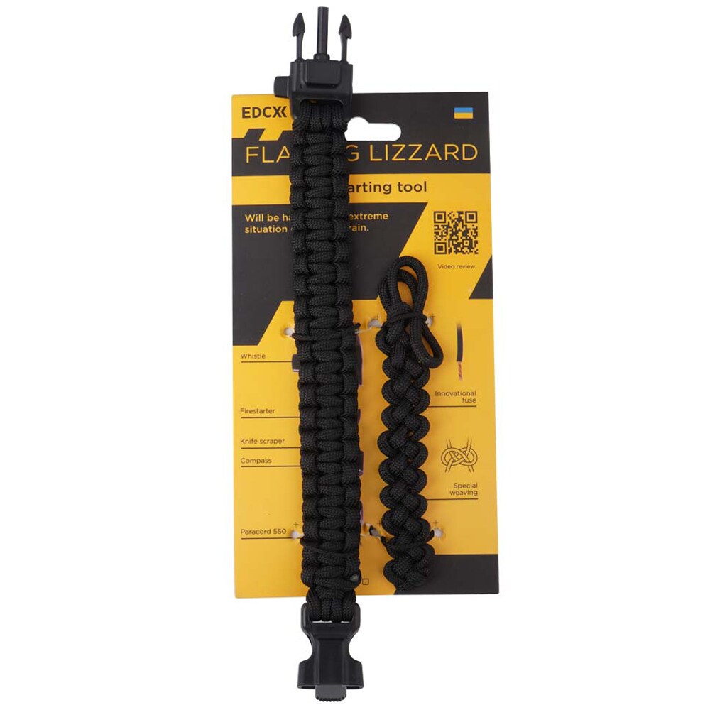 Set de survie Flaming Lizzard Medium EDCX - Black