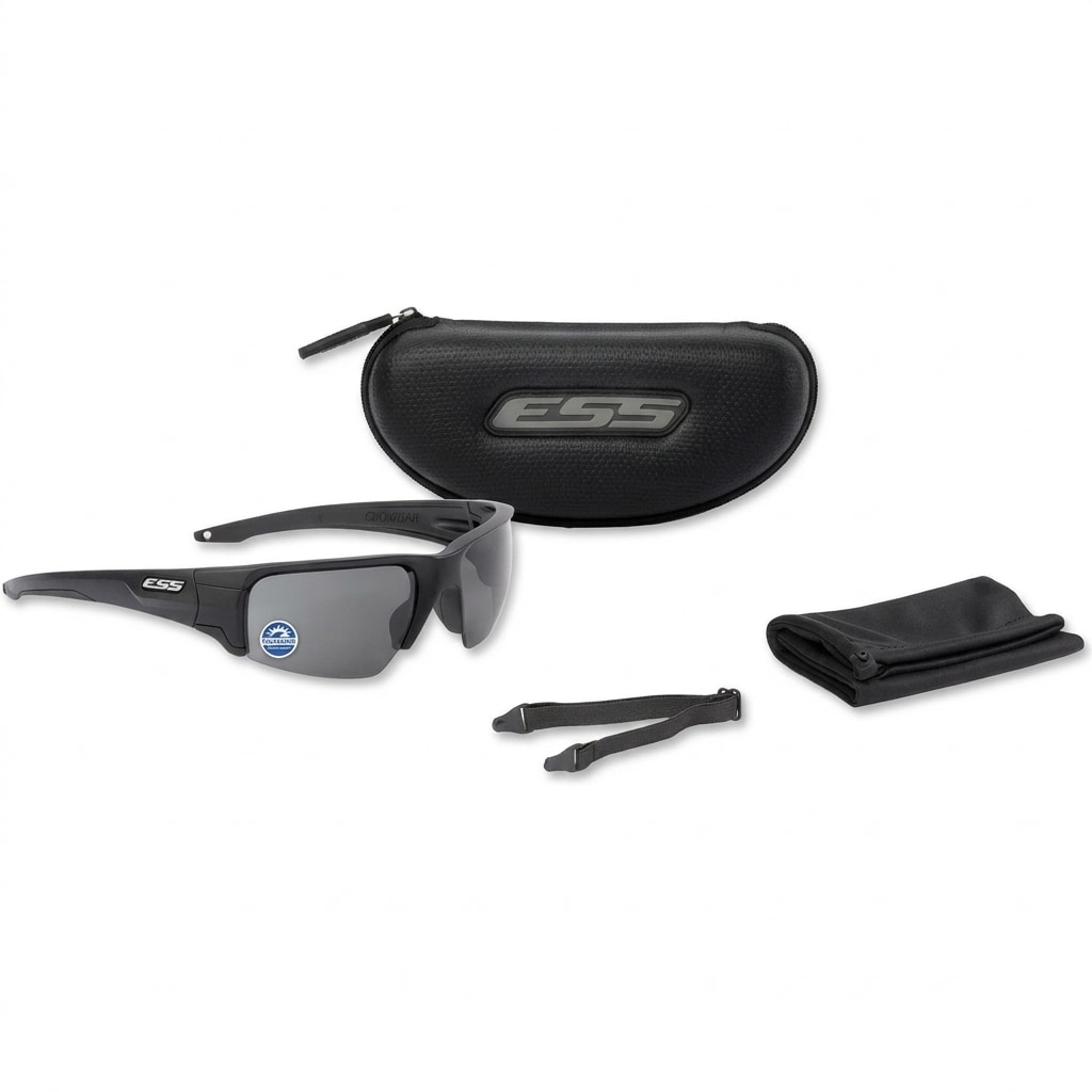 Lunettes tactiques Crowbar Black/Polarized Mirrored Gray ESS
