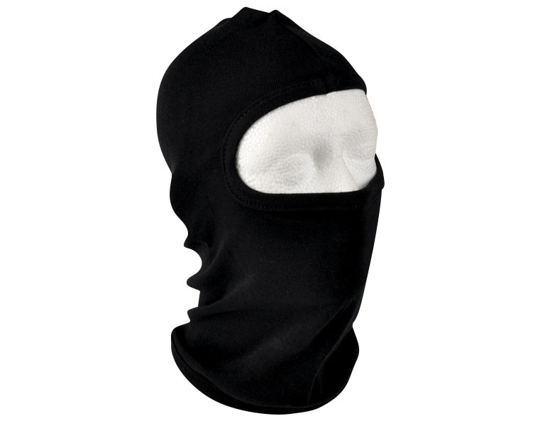 Cagoule en coton avec 1 trou pour les yeux et le nez Texar - Black