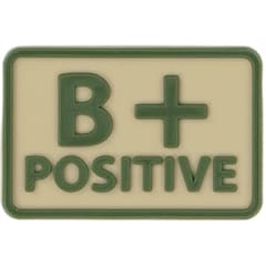 Emblème de groupe sanguin 2 pcs. B Rh+ Helikon - Khaki
